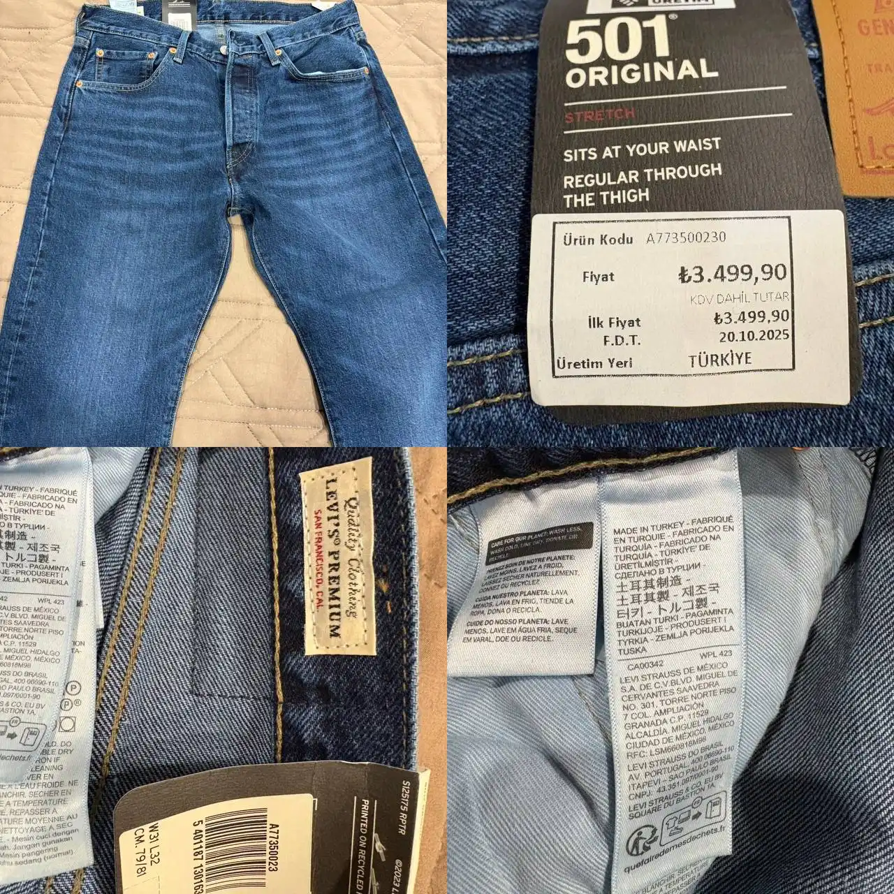 Продажа джинсов Levi's 501 31/32 оригинал - Джинсы (Одежда) в Казань
