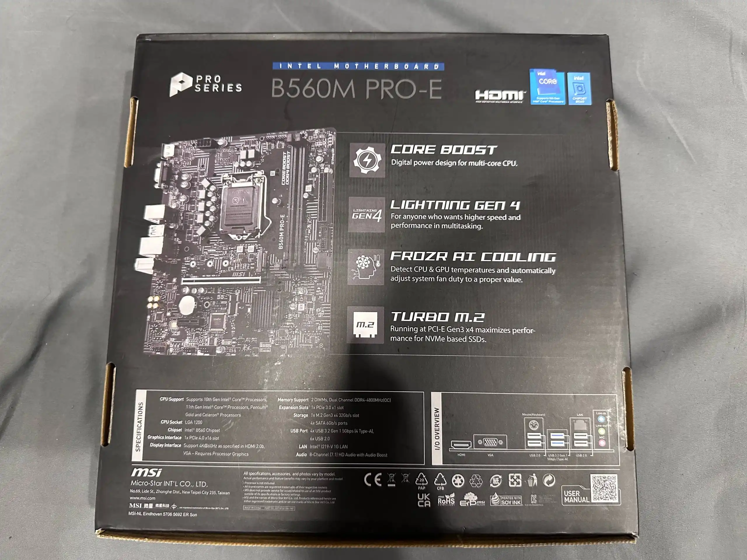 Материнская плата MSI B560M PRO-E - Компьютерные комплектующие (Электроника) в Казань