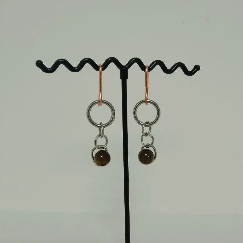 Эксклюзивные серьги ручной работы с тигровым глазом - Украшения (Барахолка) в Казань