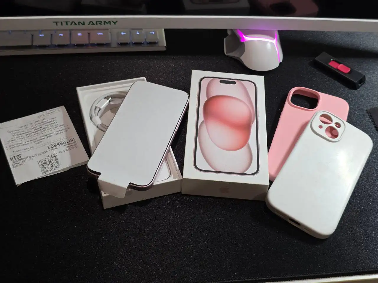 Продажа iPhone 15 128 ГБ в идеальном состоянии - Смартфоны (Электроника) в Казань