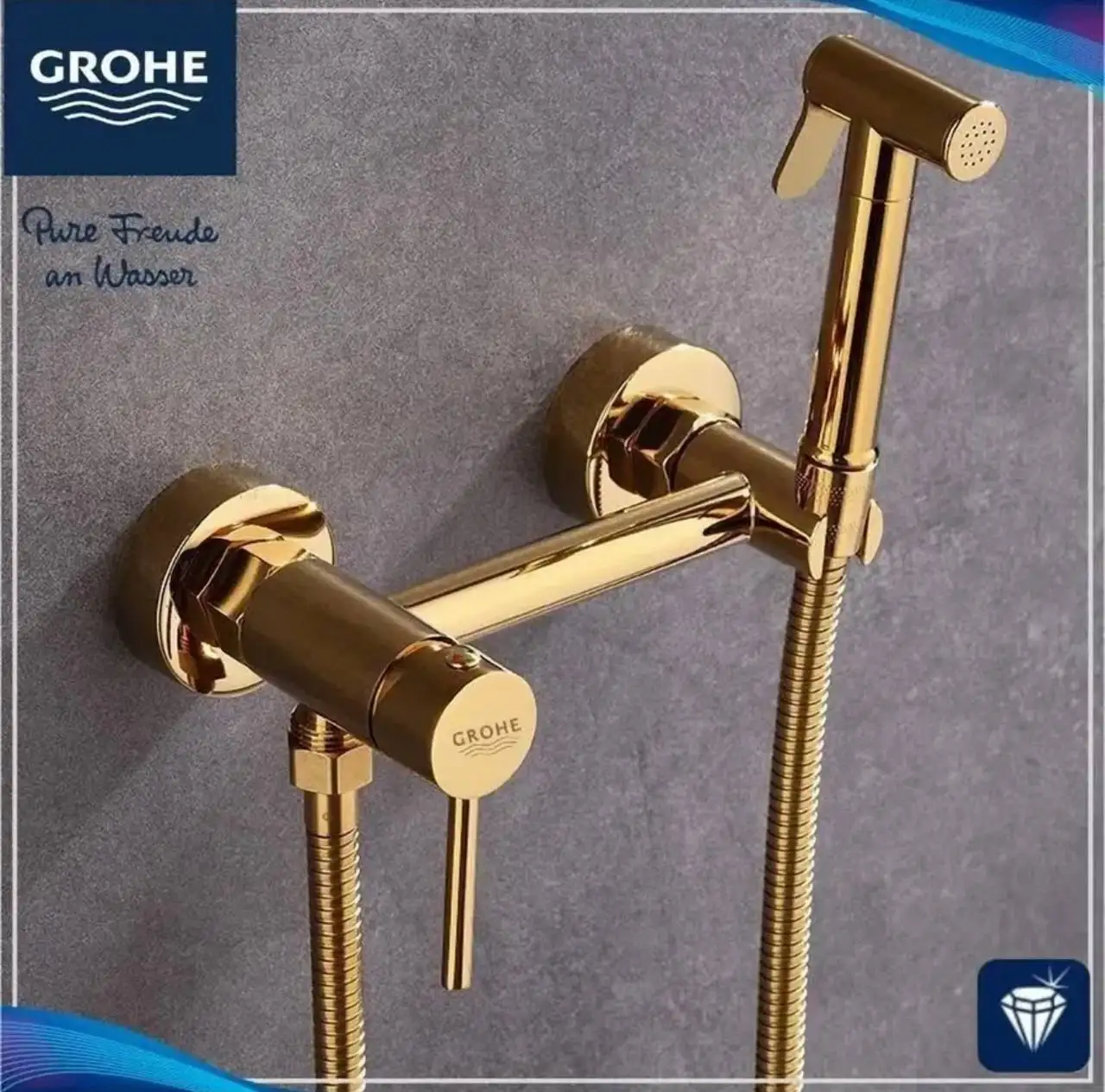 Продам новый гигиенический душ в золотом цвете - Сантехника (Для дома и дачи) в Казань