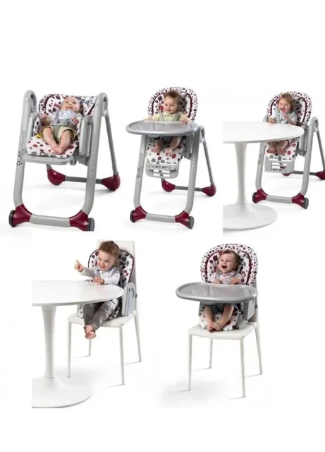 Стульчик для кормления Chicco Polly Progres5 красный - Одежда и обувь в Казань