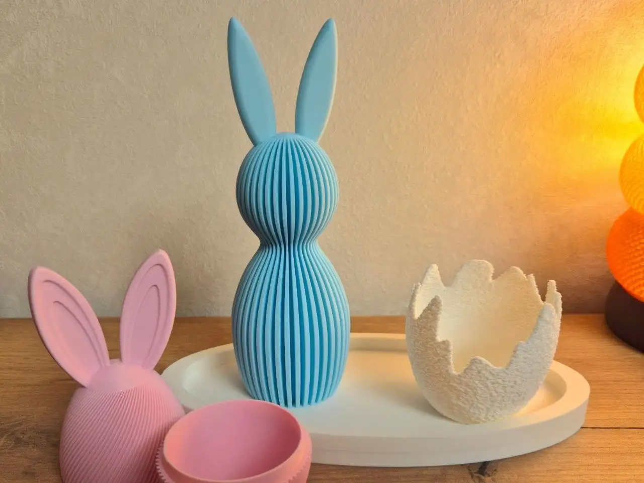 Пасхальный декор для стола: кролик и яйца из ЭКО пластика - Праздничный декор (Хобби и отдых) в Казань