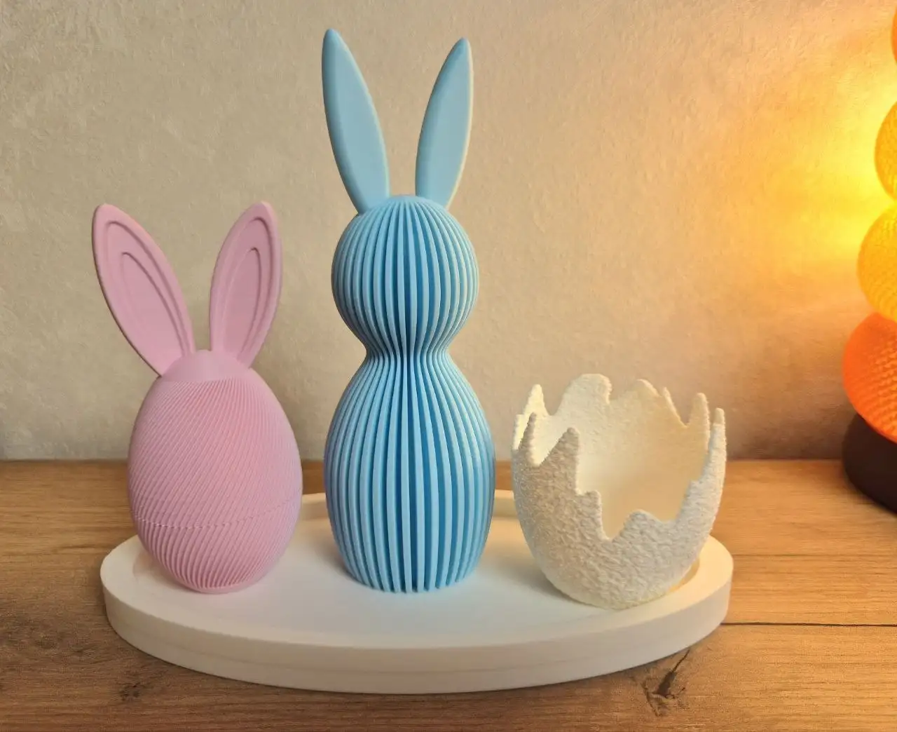 Пасхальный декор для стола: кролик и яйца из ЭКО пластика - Праздничный декор (Хобби и отдых) в Казань