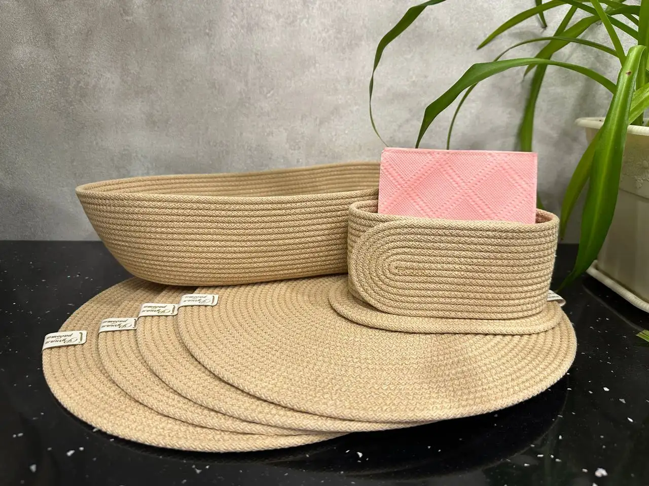 Набор для сервировки стола из хлопкового шнура - Посуда и сервировка (Для дома и дачи) в Казань