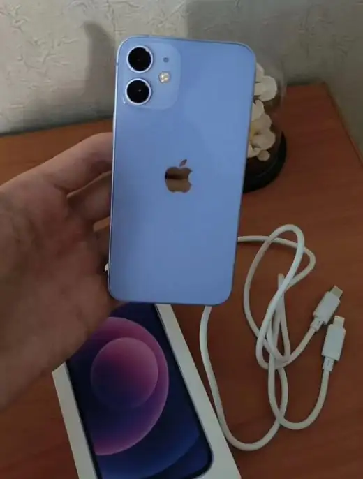 iPhone 12 mini 128GB фиолетовый с повреждениями - Смартфоны (Электроника) в Казань