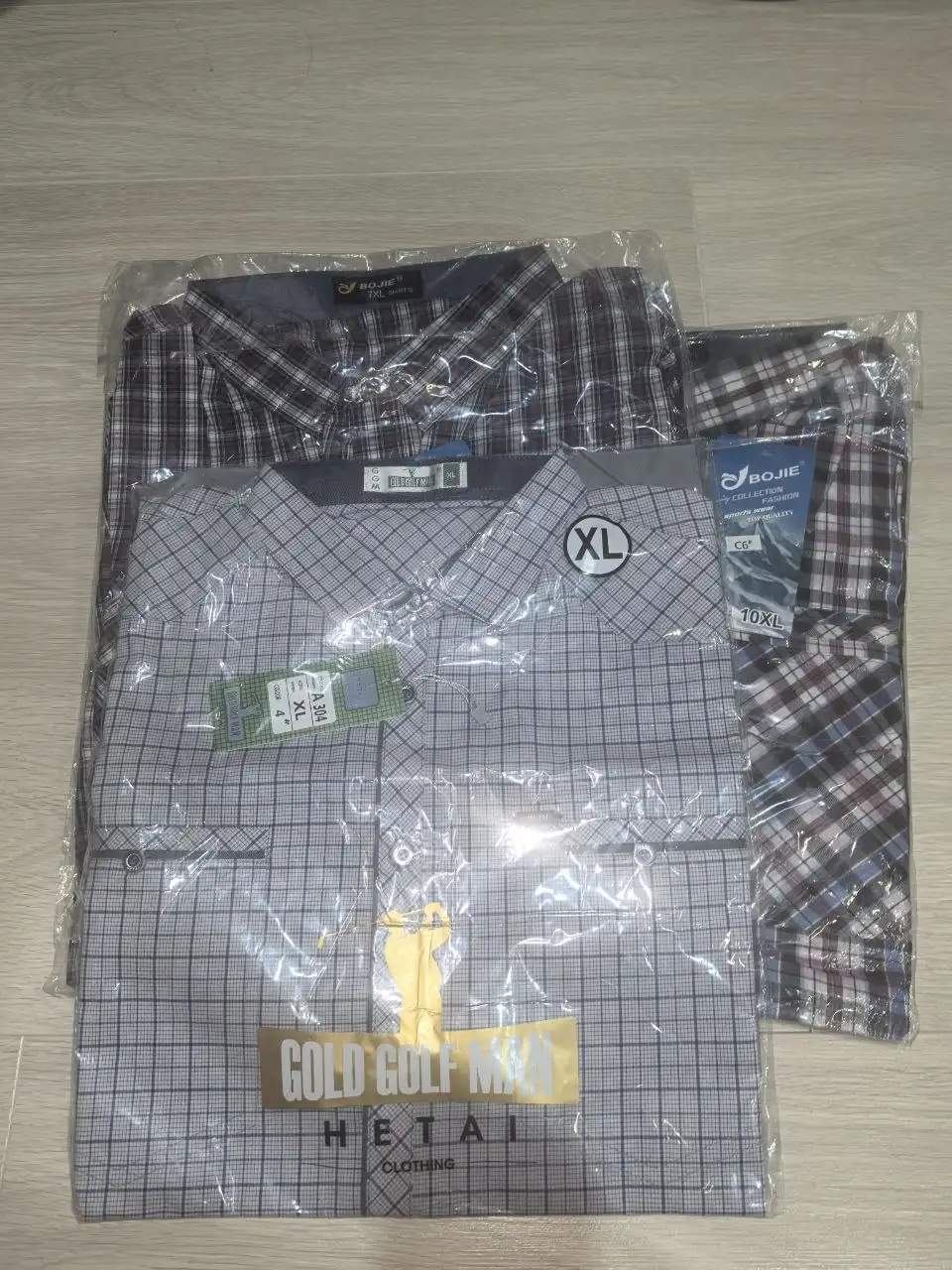 Продажа новых мужских рубашек с коротким рукавом больших размеров - Мужская одежда (Одежда) в Казань