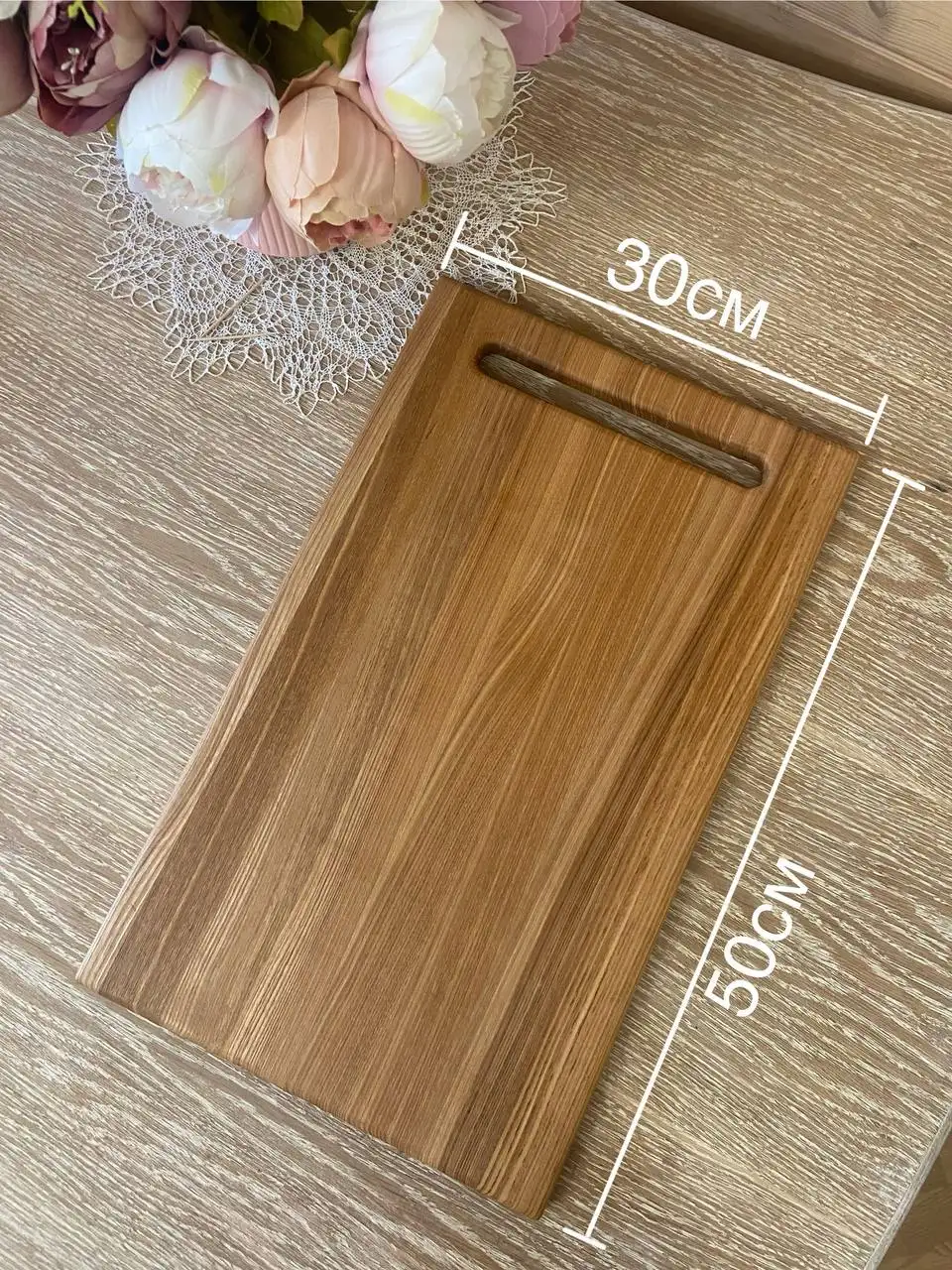 Разделочная доска из дуба с льняным маслом - Кухонная утварь (Для дома и дачи) в Казань