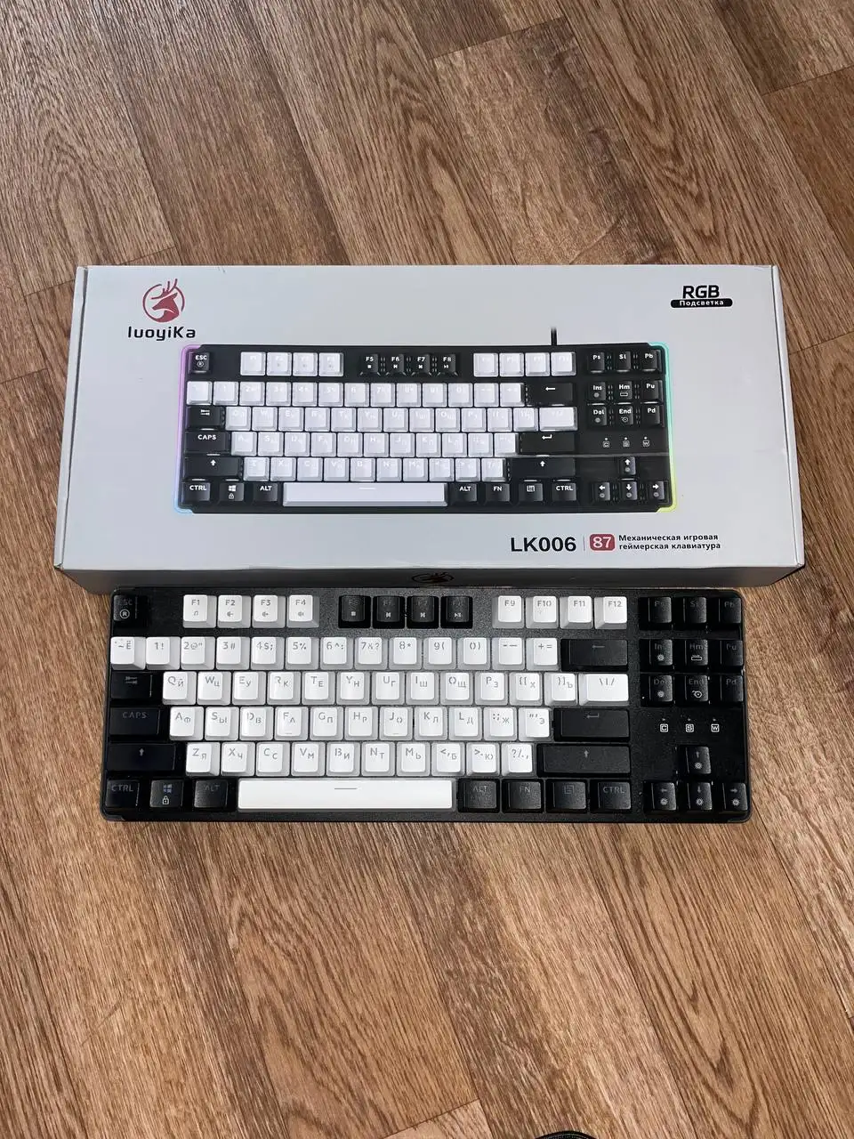 Игровые наушники Walker WBT-83, мышь Logitech G304, клавиатура Luoyika LK006 и ковер - Электроника в Казань