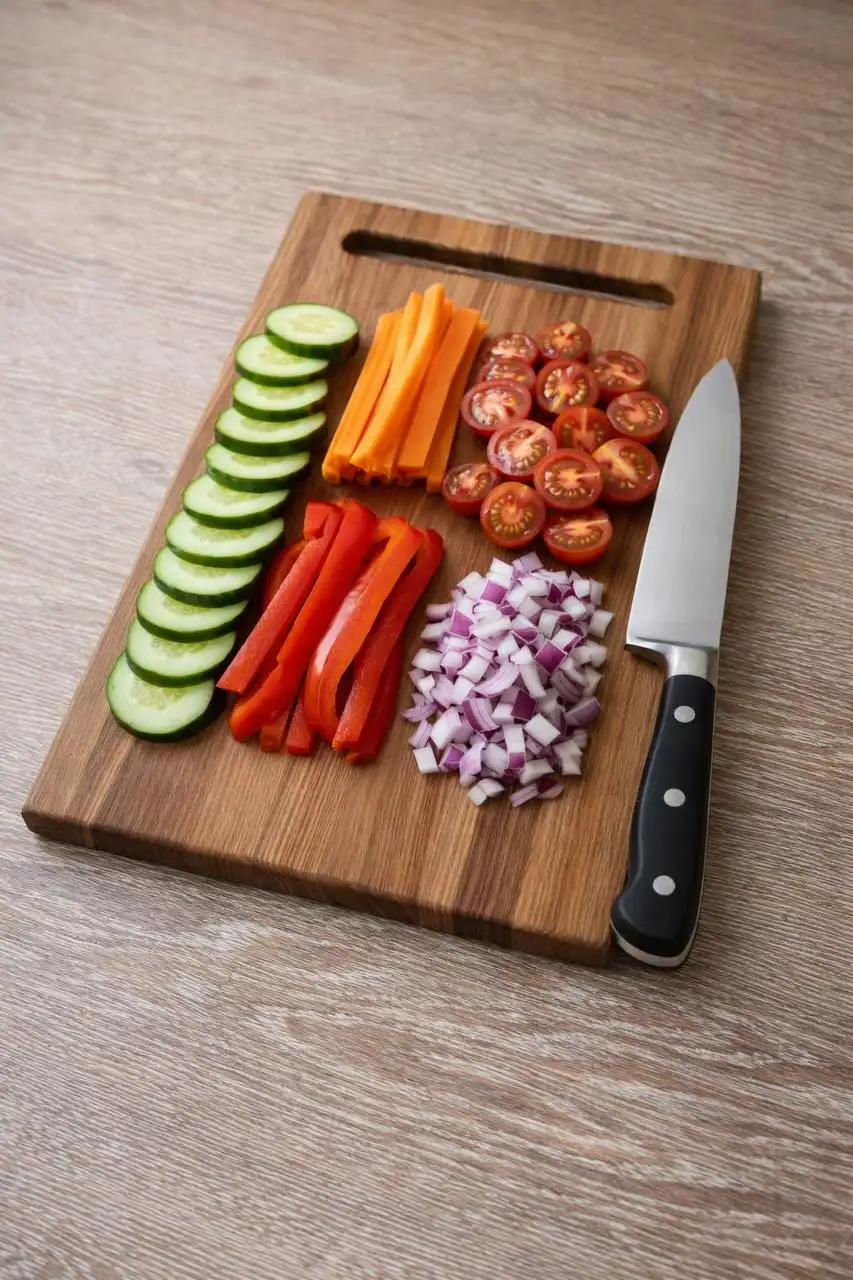 Разделочная доска из дуба с льняным маслом - Кухонные принадлежности (Для дома и дачи) в Казань