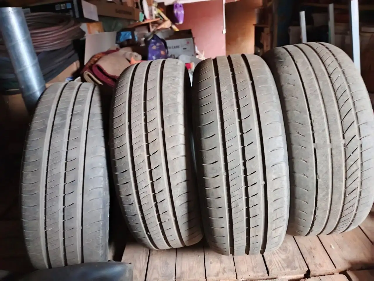 Летняя резина Opel 205/55 R16 - Шины и диски (Запчасти) в Казань