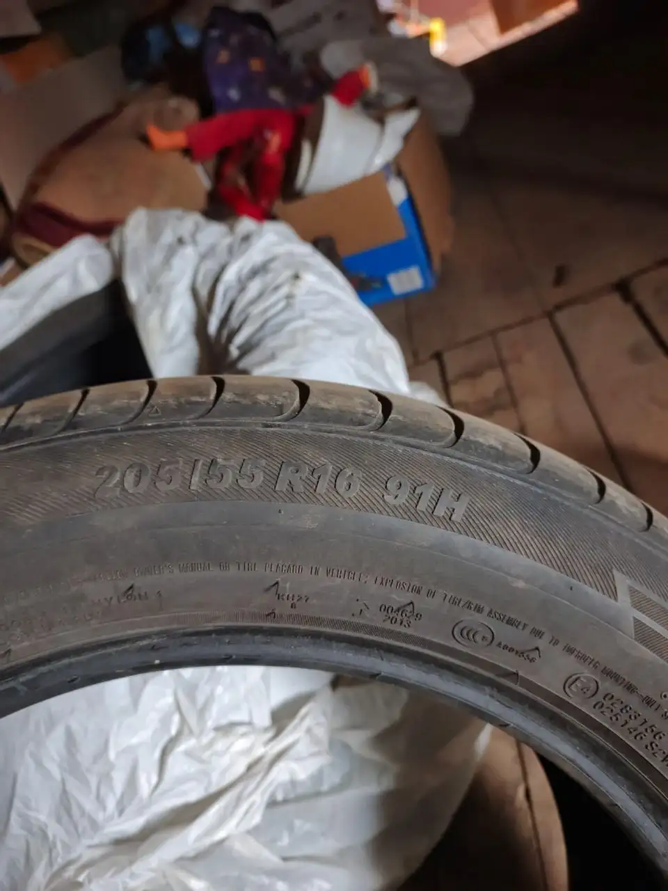 Летняя резина Opel 205/55 R16 - Шины и диски (Запчасти) в Казань