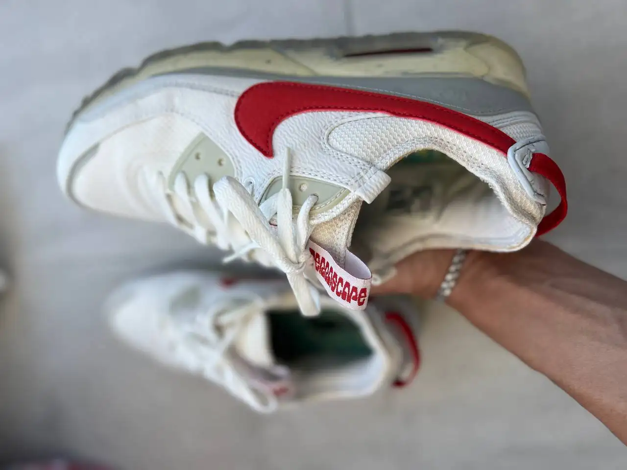 Nike Air Max Terrascape 90 Summit White Red Clay Men's - Обувь (Одежда) в Казань