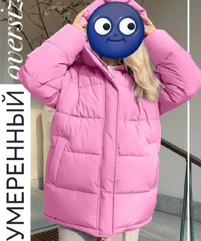 Женский зимний пуховик оверсайз - Верхняя одежда (Одежда) в Казань