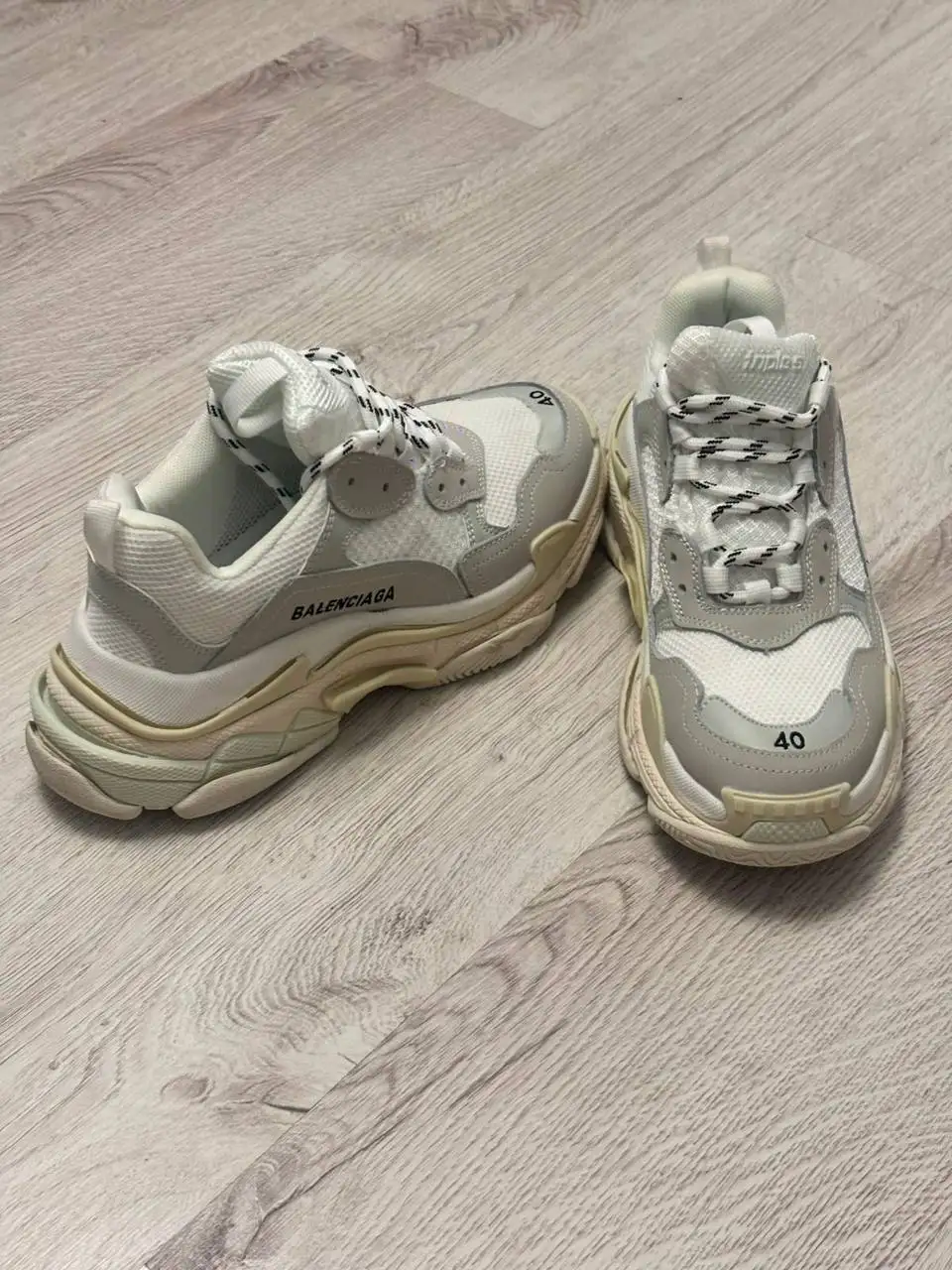 Кроссовки Balenciaga Triple S White новые - Обувь (Одежда) в Казань