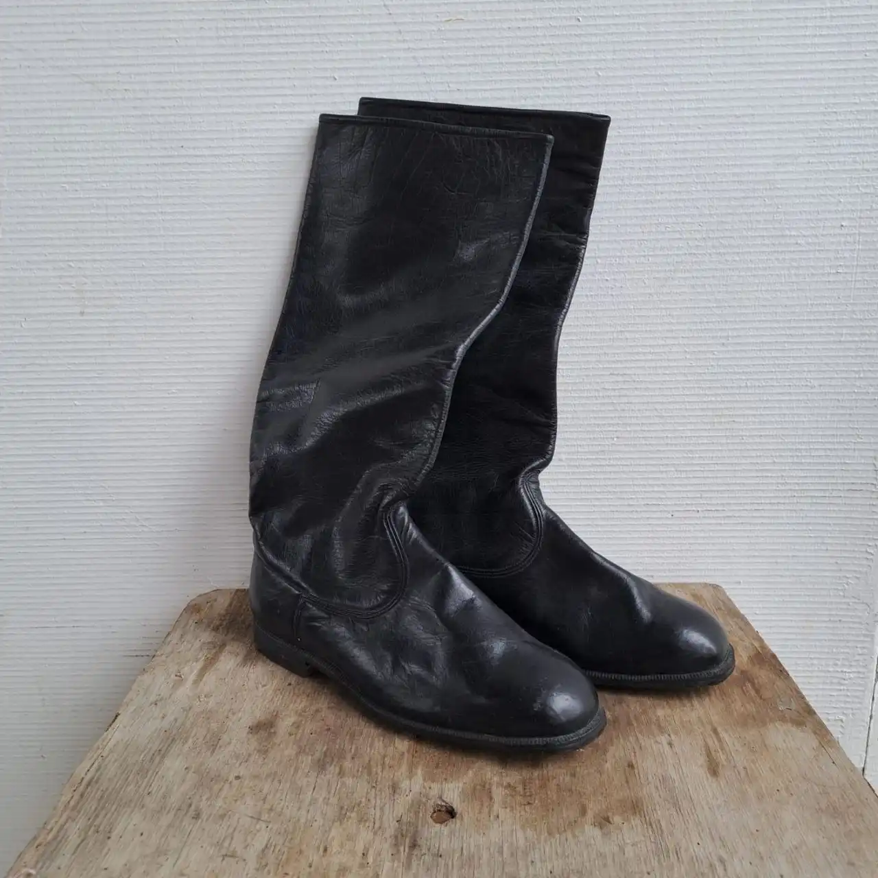 Хромовые сапоги новые