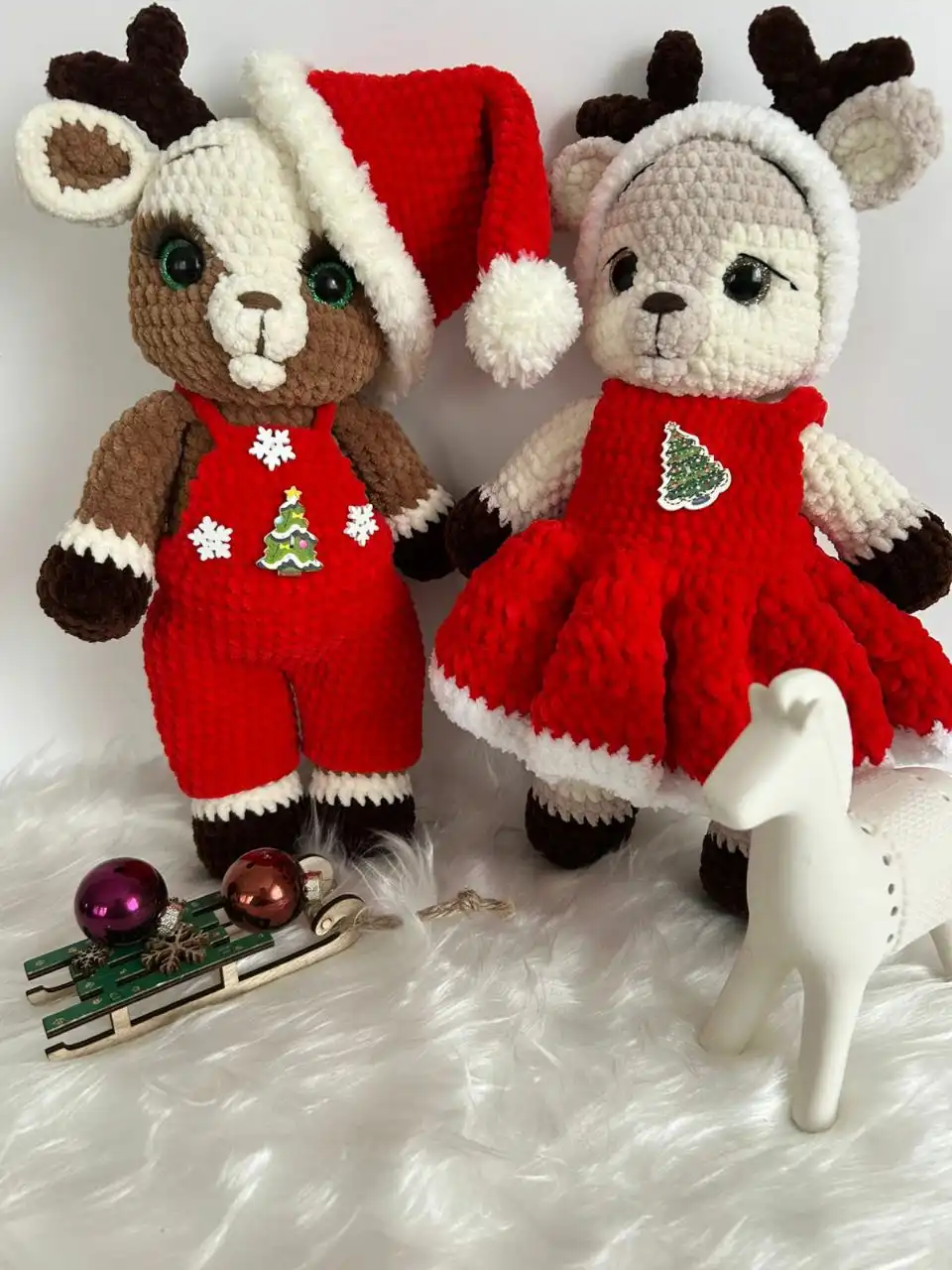 Плюшевые оленята в наличии и на заказ