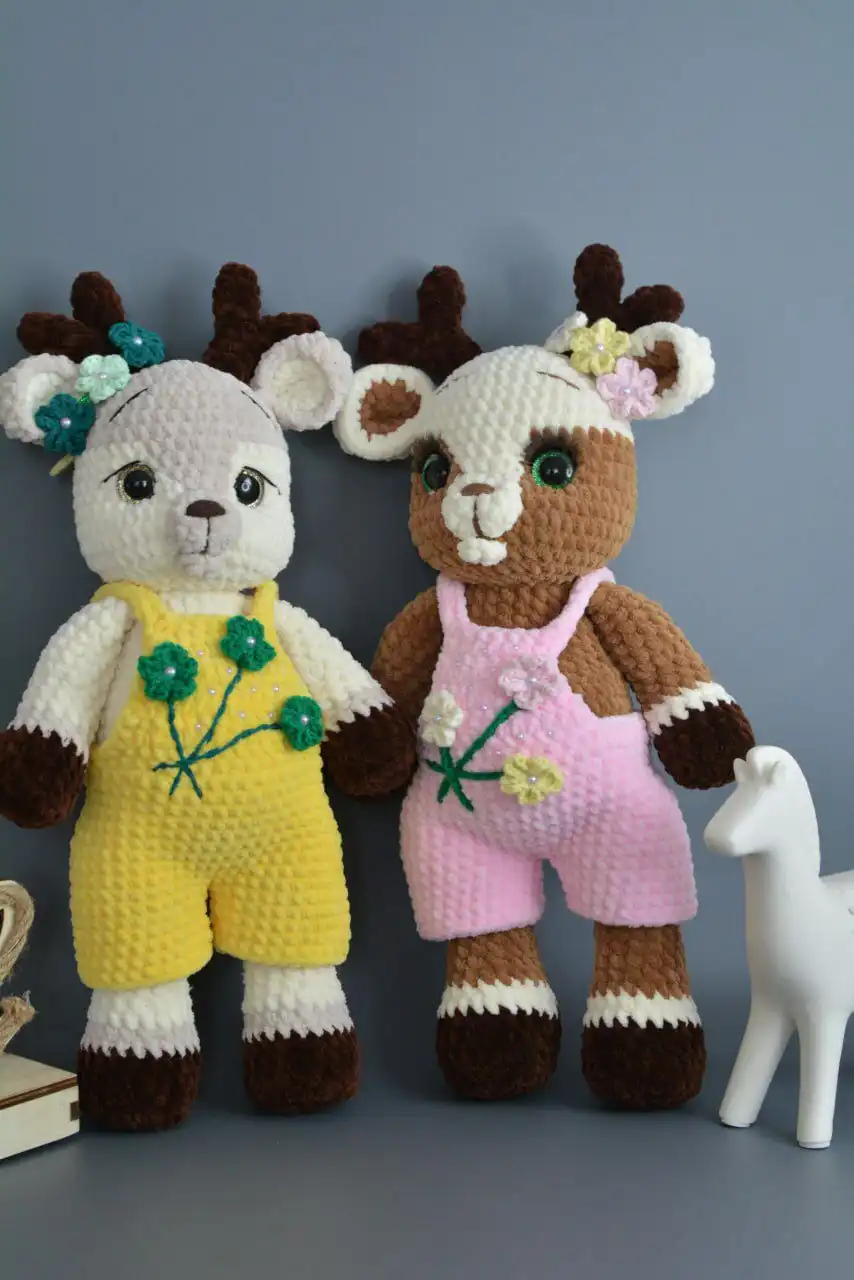 Плюшевые оленята в наличии и на заказ