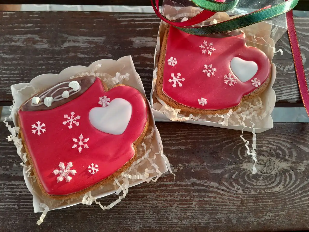 Новогодние имбирные пряники ручной работы