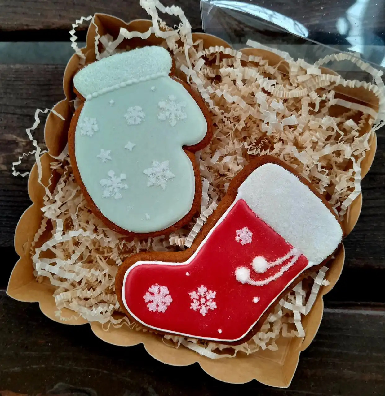 Новогодние имбирные пряники ручной работы