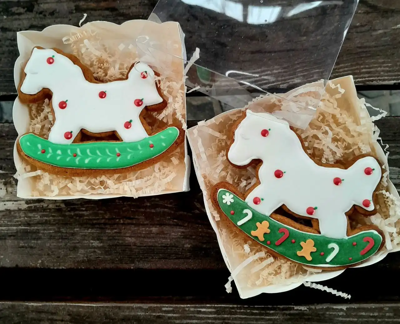 Новогодние имбирные пряники ручной работы