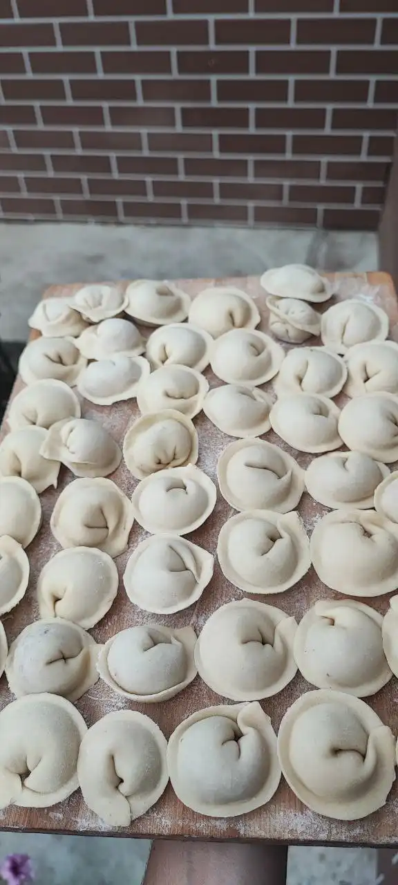 Пельмени ручной лепки с тонким тестом