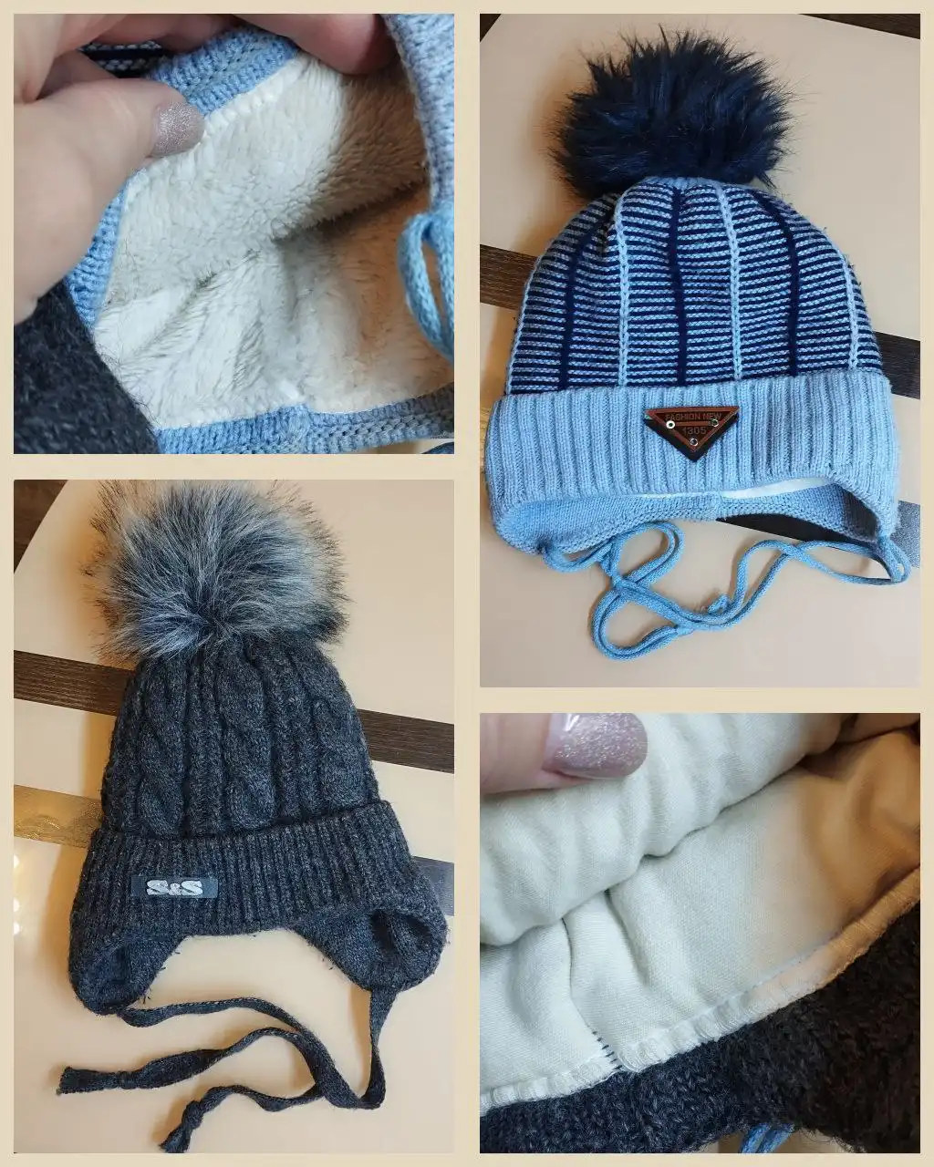 Теплые шапки в хорошем состоянии - Головные уборы (Одежда) в Волгоград