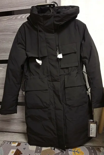 Новая зимняя куртка черного цвета размер S - Ремни и пояса в Волгоград