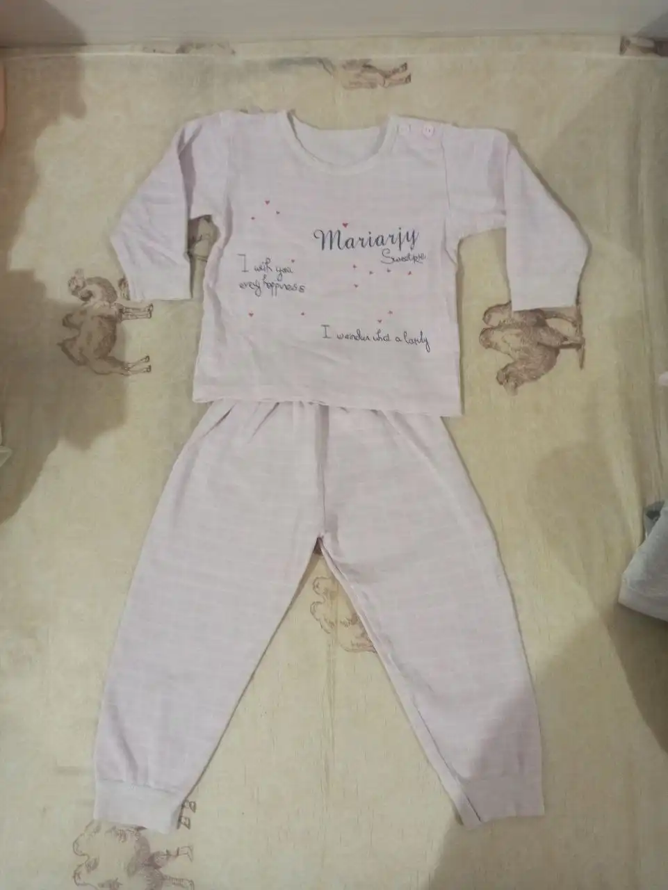 Тёплая пижама для девочки 1-1,5 года - Одежда (Товары для детей) в Волгоград