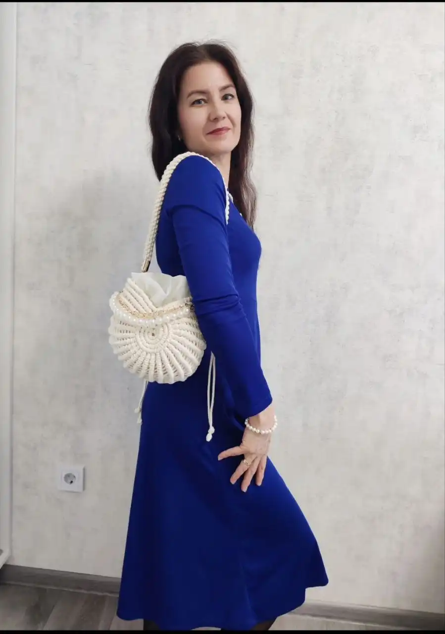 Женская сумочка Ракушка ручной работы в технике макраме - Аксессуары (Одежда) в Волгоград