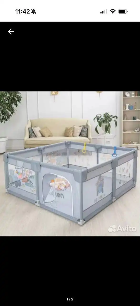 Продам новый манеж 150*150 серого цвета - Манежи и манежи-кровати (Товары для детей) в Волгоград