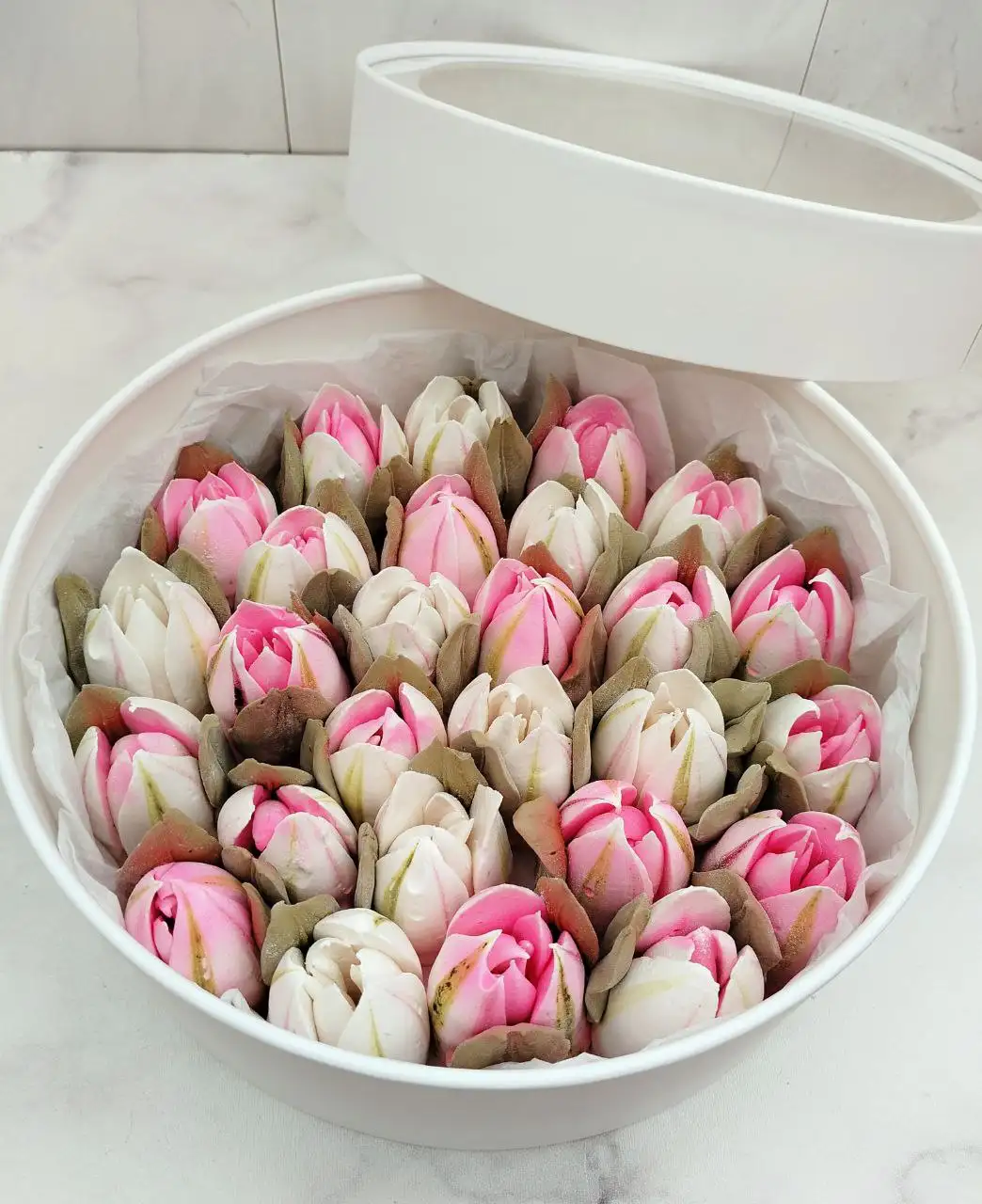 Коробочки с тюльпанами из зефира - Рукоделие (Хобби и отдых) в Волгоград