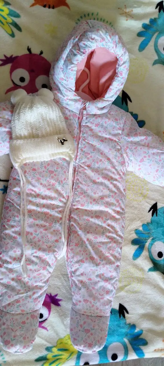 Комбинезон для девочки с шапочкой демисезонный - Детская одежда (Одежда) в Волгоград