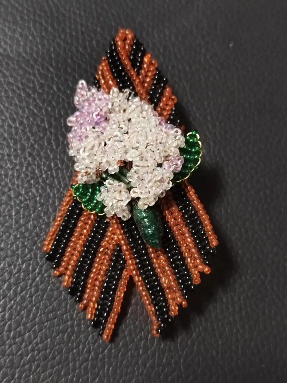 Брошь Георгиевская ленточка из бисера - Рукоделие (Хобби и отдых) в Волгоград