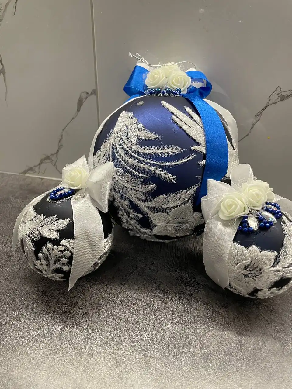 Новогодние наборы игрушек ручной работы