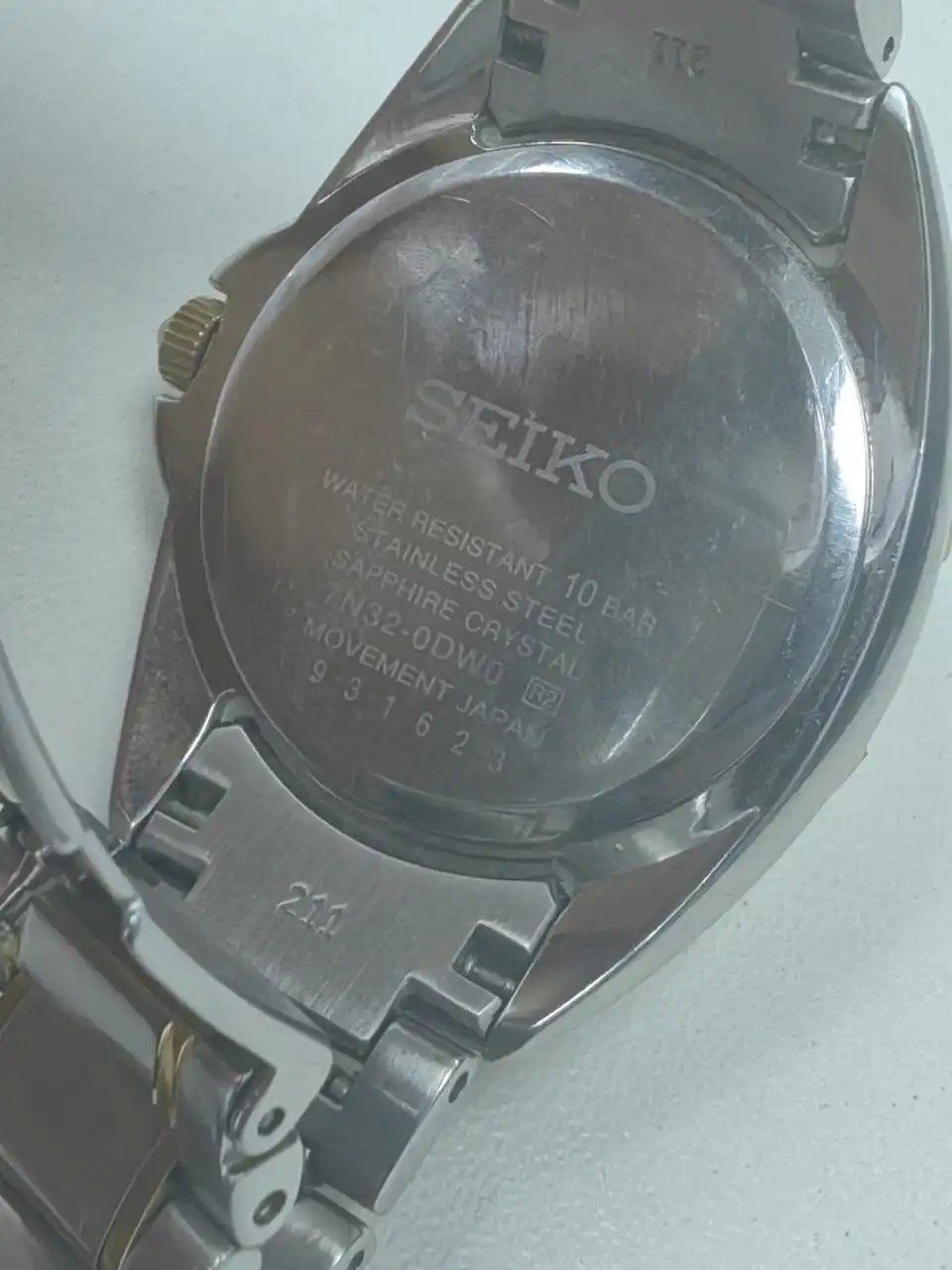 Seiko SKK880 часы с бриллиантами и сапфировым стеклом