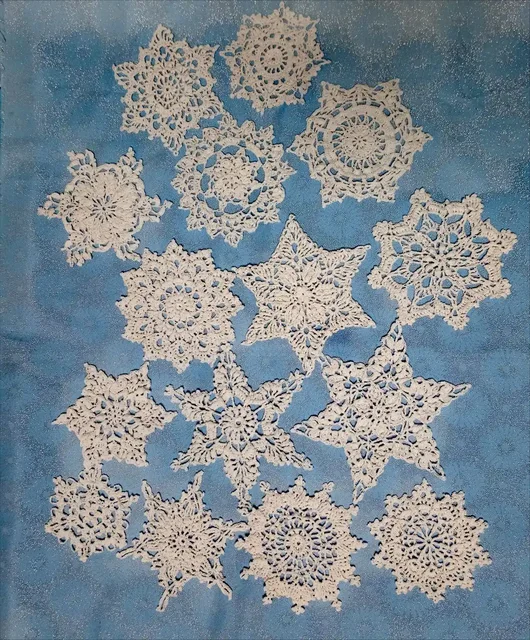 Набор рельефных снежинок ручной работы - Хобби и отдых в Белгород