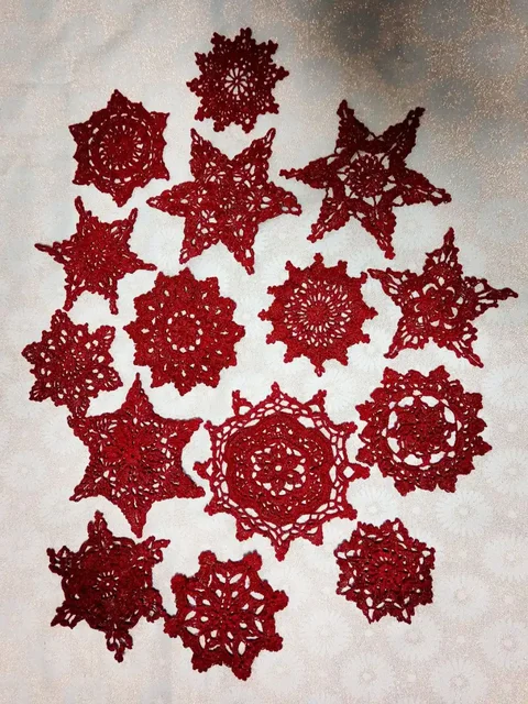 Набор рельефных снежинок ручной работы - Хобби и отдых в Белгород