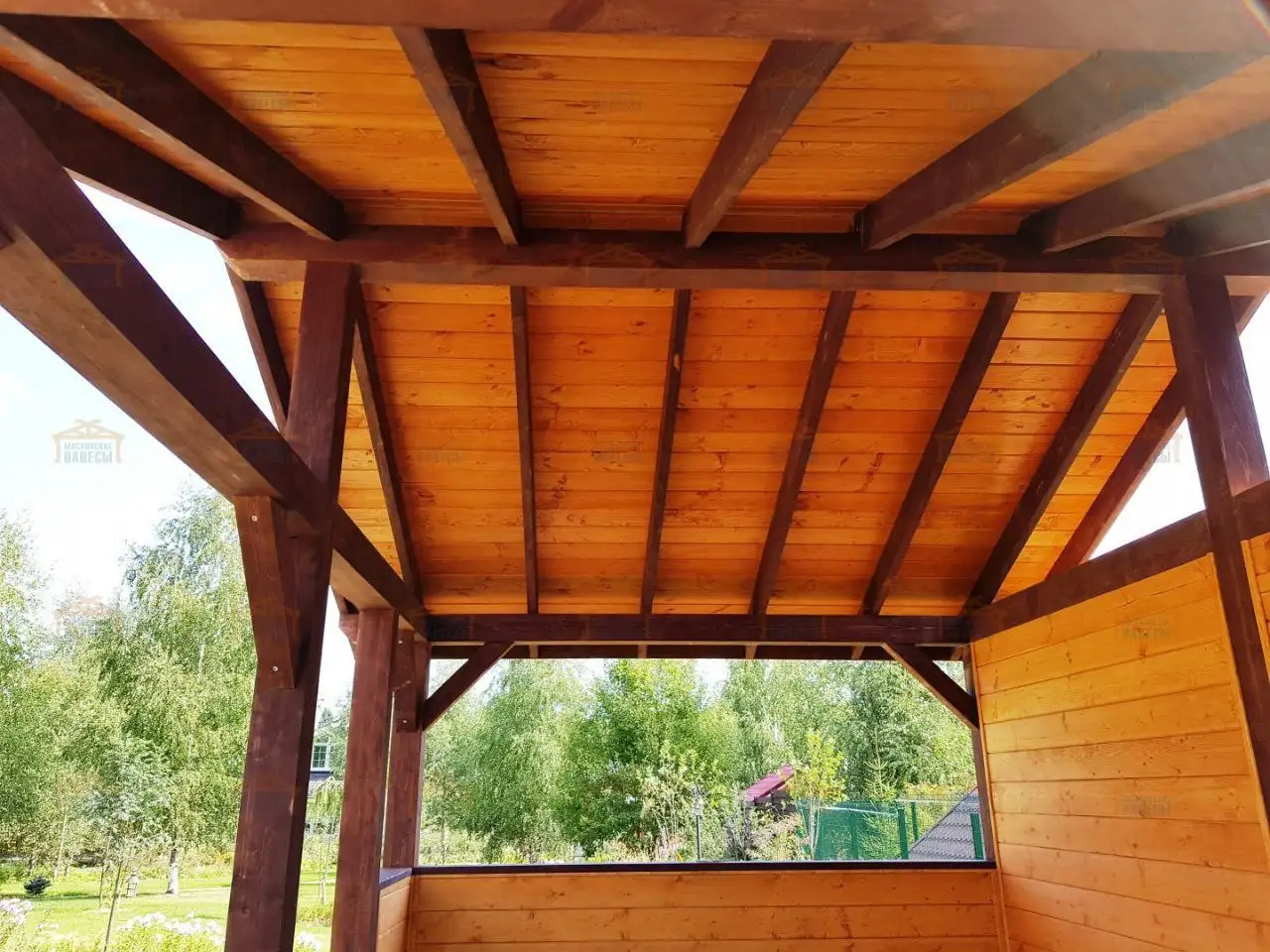 Беседка Прометей из хвойной древесины 4х4м - Беседки и навесы (Для дома и дачи) в Хабаровск