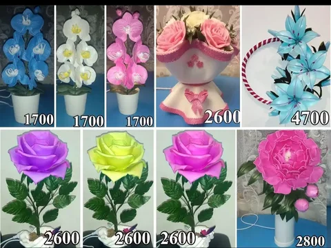 Цветы-светильники из изолона в Хабаровске - Ножи в Хабаровск