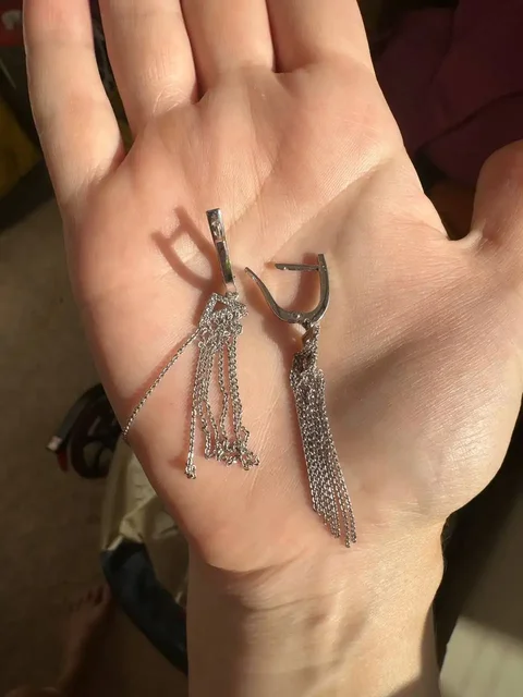 Комплект украшений из белого золота с бриллиантами - Инструменты в Хабаровск