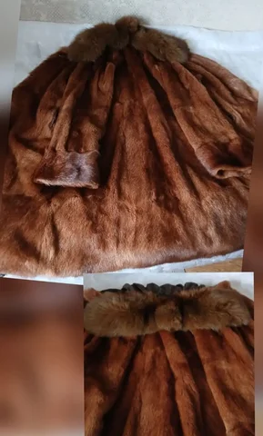 Женская шуба из сурка с воротником из песца - Меховые изделия в Хабаровск