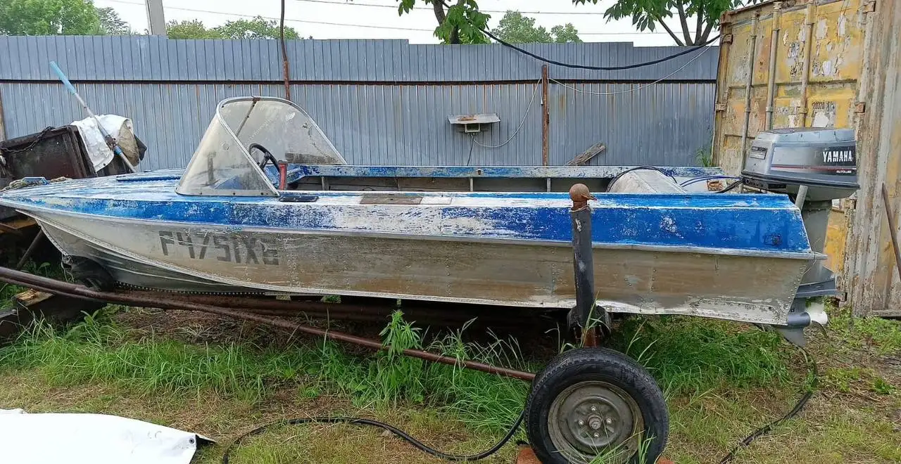 Продам лодку Казанка с двигателем Ямаха 40 - Водный транспорт (Авто) в Хабаровск