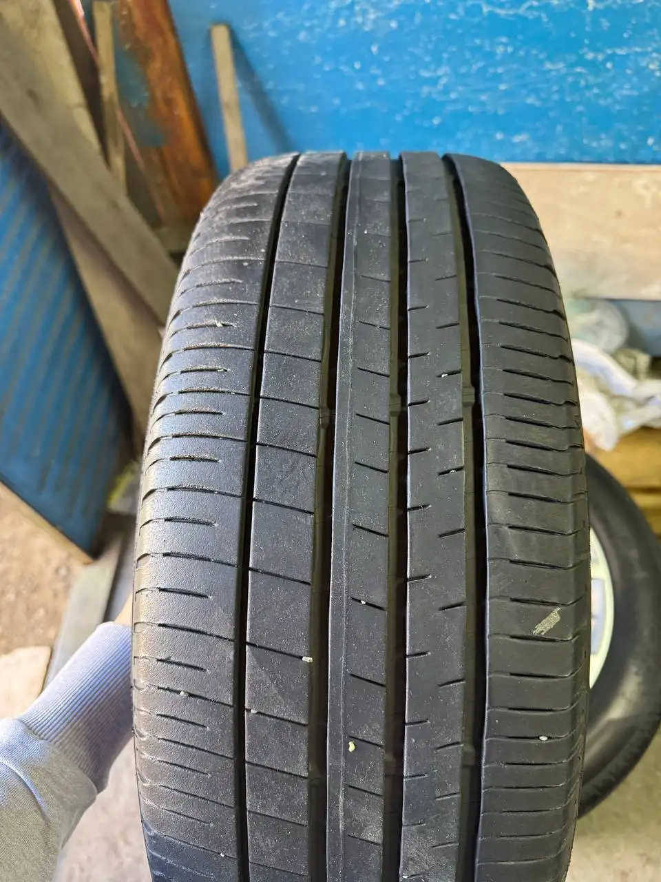 Литье с летней резиной Dunlop 215/55 R17 - Шины и диски (Авто) в Улан-Удэ