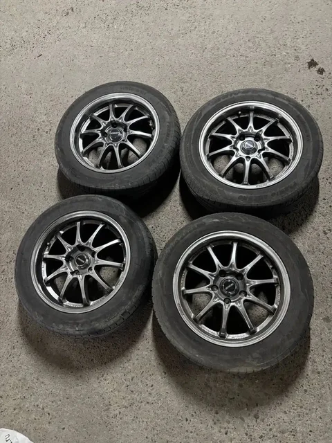 Литые диски Rays CE28 7×R16 5×114.3 с летней резиной - частное объявление в Улан-Удэ
