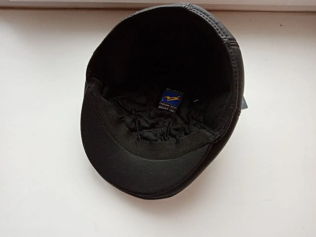 Мужская кепка кожа/замша черная утепленная - Головные уборы (Одежда) в Белгород