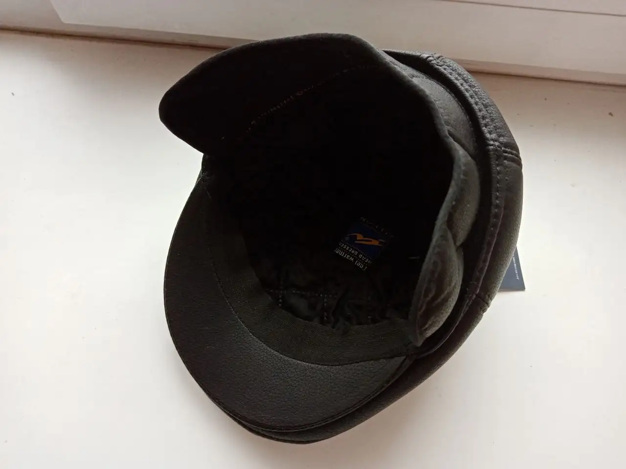 Мужская кепка кожа/замша черная утепленная - Головные уборы (Одежда) в Белгород