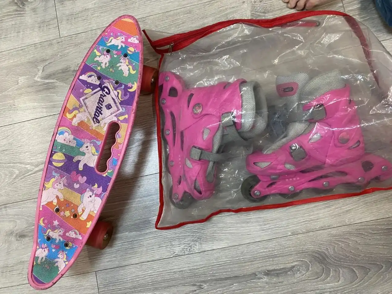 Детские ролики и скейт