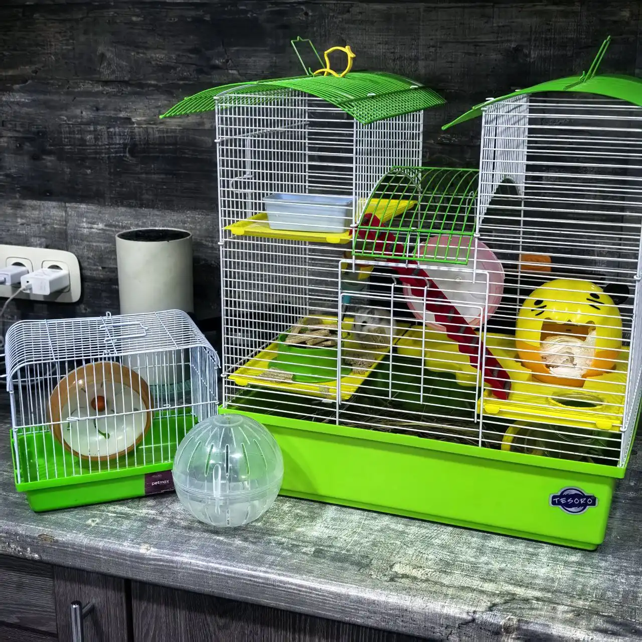 Продам комплект с джунгарским хомяком в подарок