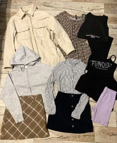 Пакет одежды размер 42 с пальто из экокожи - Одежда в Люберцы